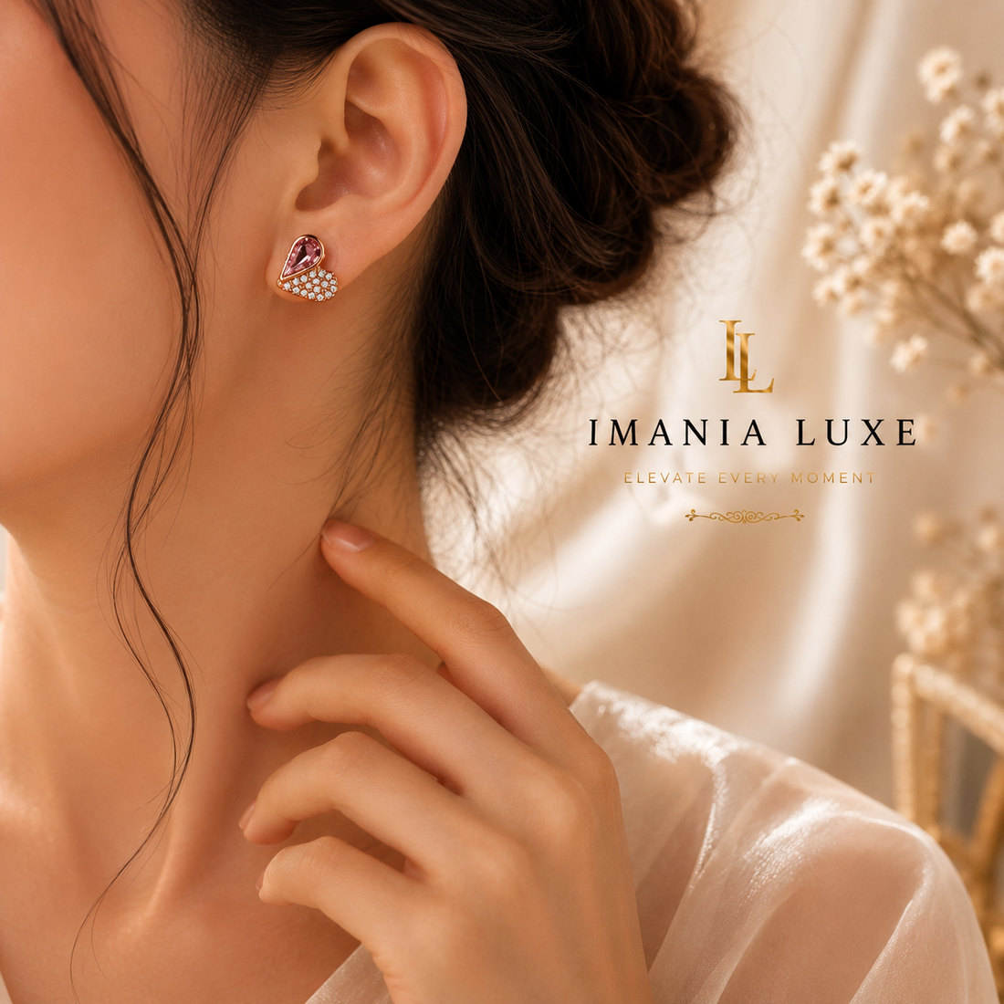 Heart Stud Earrings