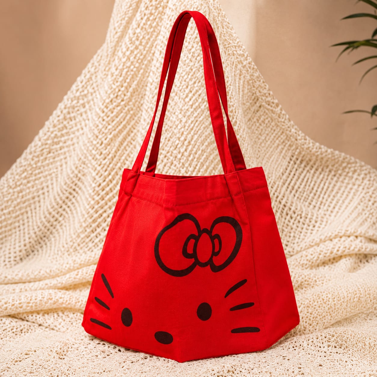 Hello Kitty Canvas Tote Bag