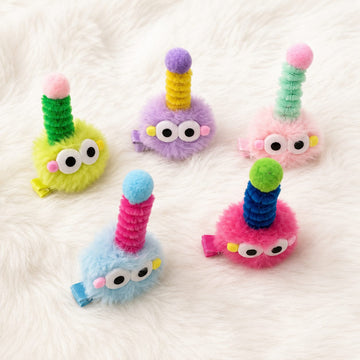 Multicolor 5 Pcs Cute Plus Monster Hair Clips