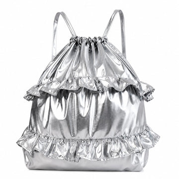 New Fashion Silver Drawstring Back Pack