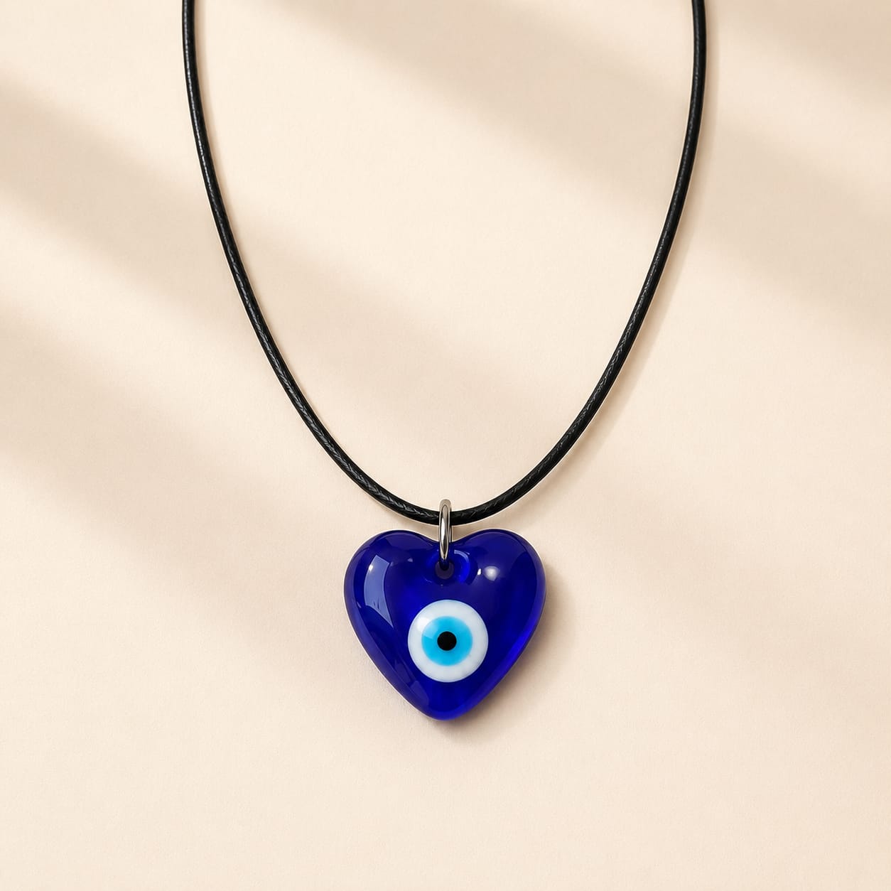 Turkish Evil Eye Heart Shapped Necklace