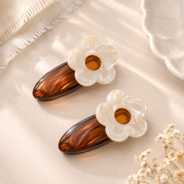 2Pcs Flower Shaped Women Hair Pins