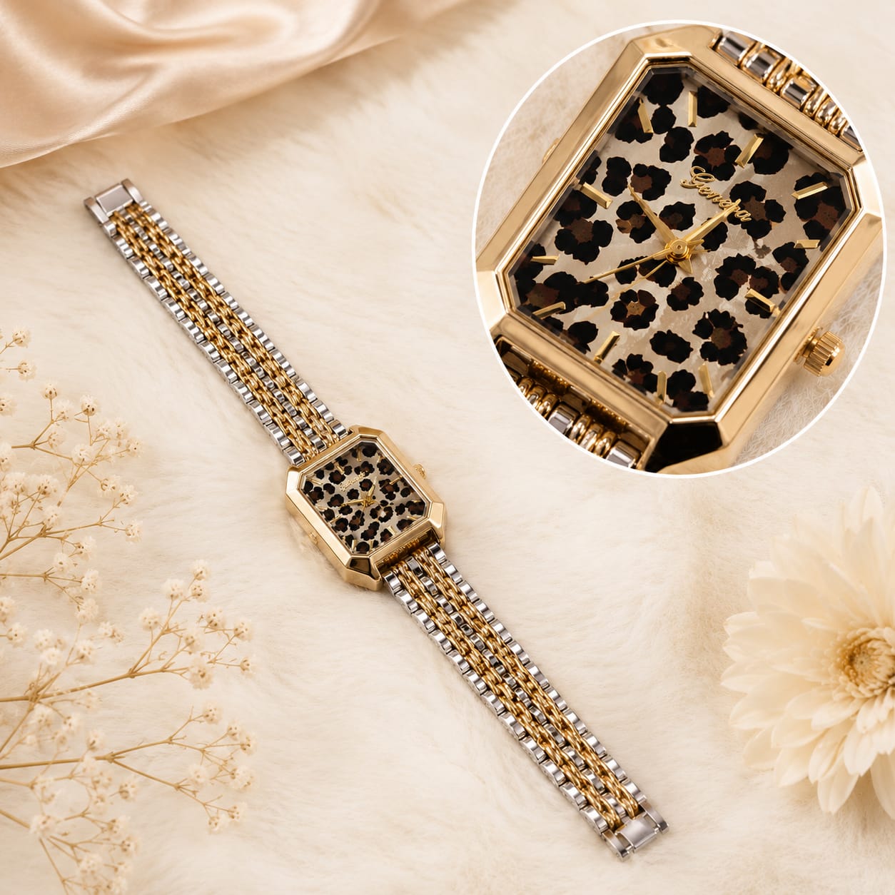 Luxury Wild Chic Leopard Print Dial Watch