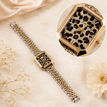 Luxury Wild Chic Leopard Print Dial Watch