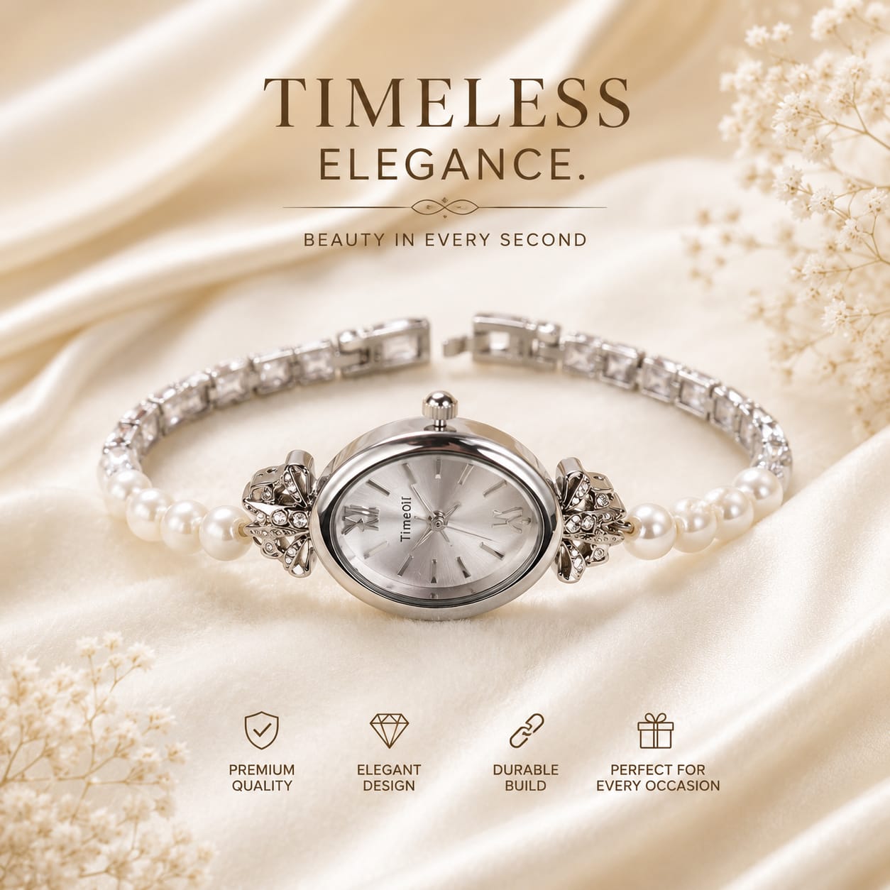 Beaded Quartz Delicate Watch