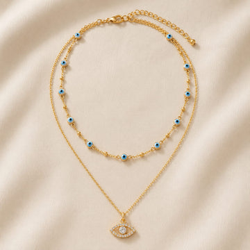 2PcsSet Evil Eye Chain