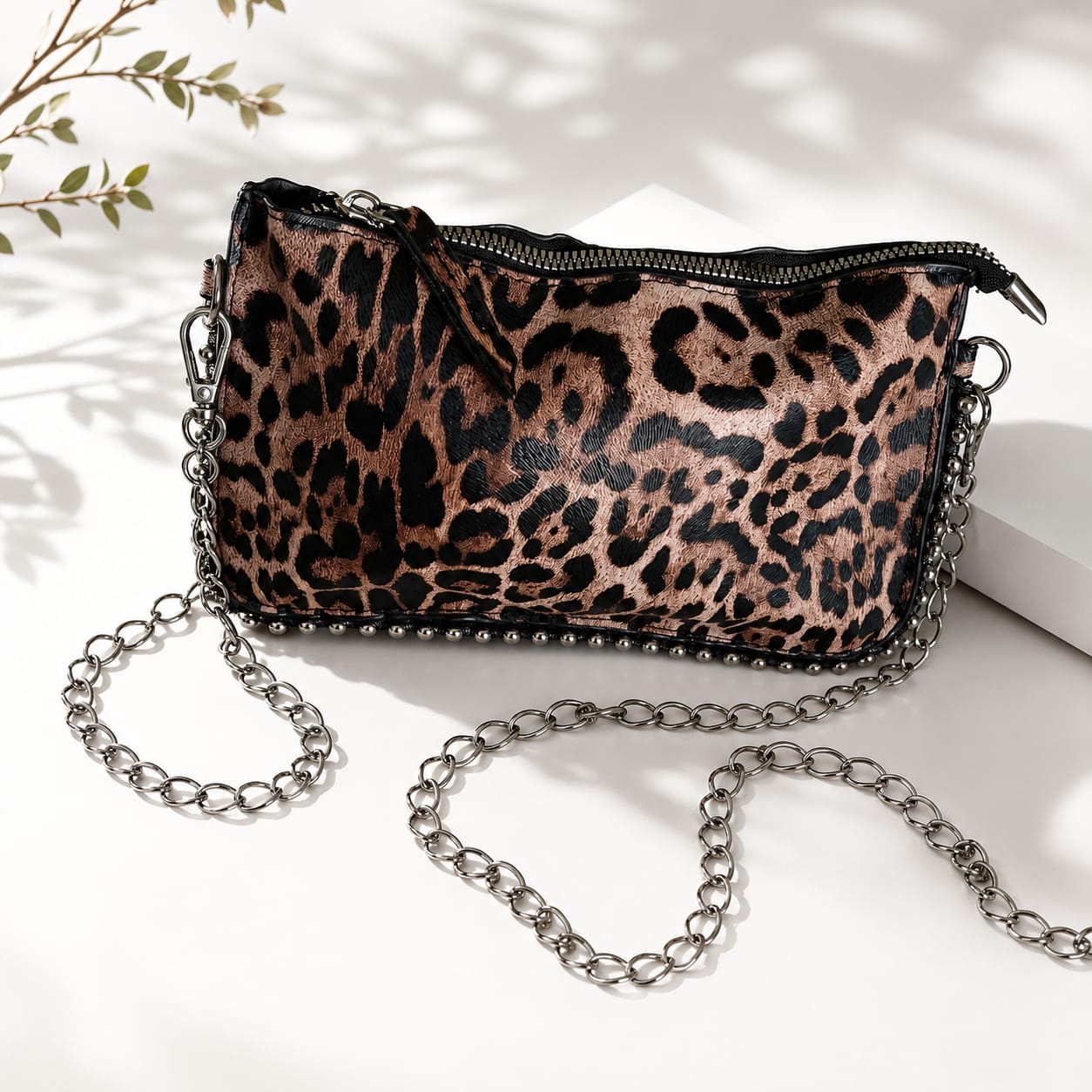 Leopard Print Women Shoulder Bag