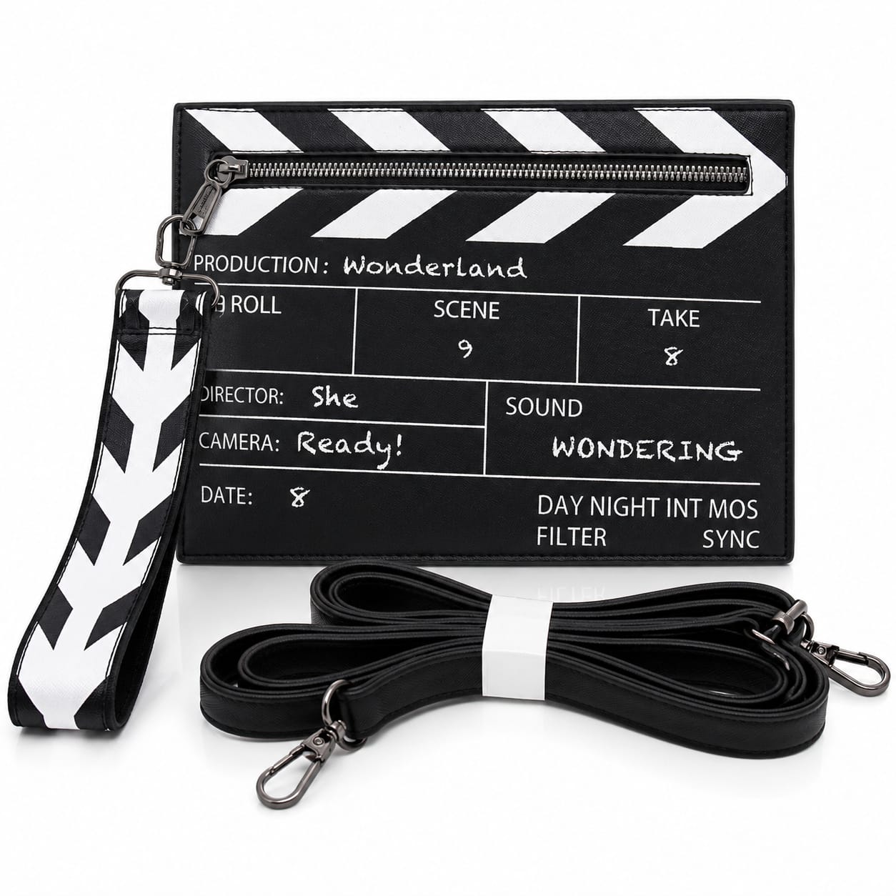 Movie Clapperboard Design Square Bag