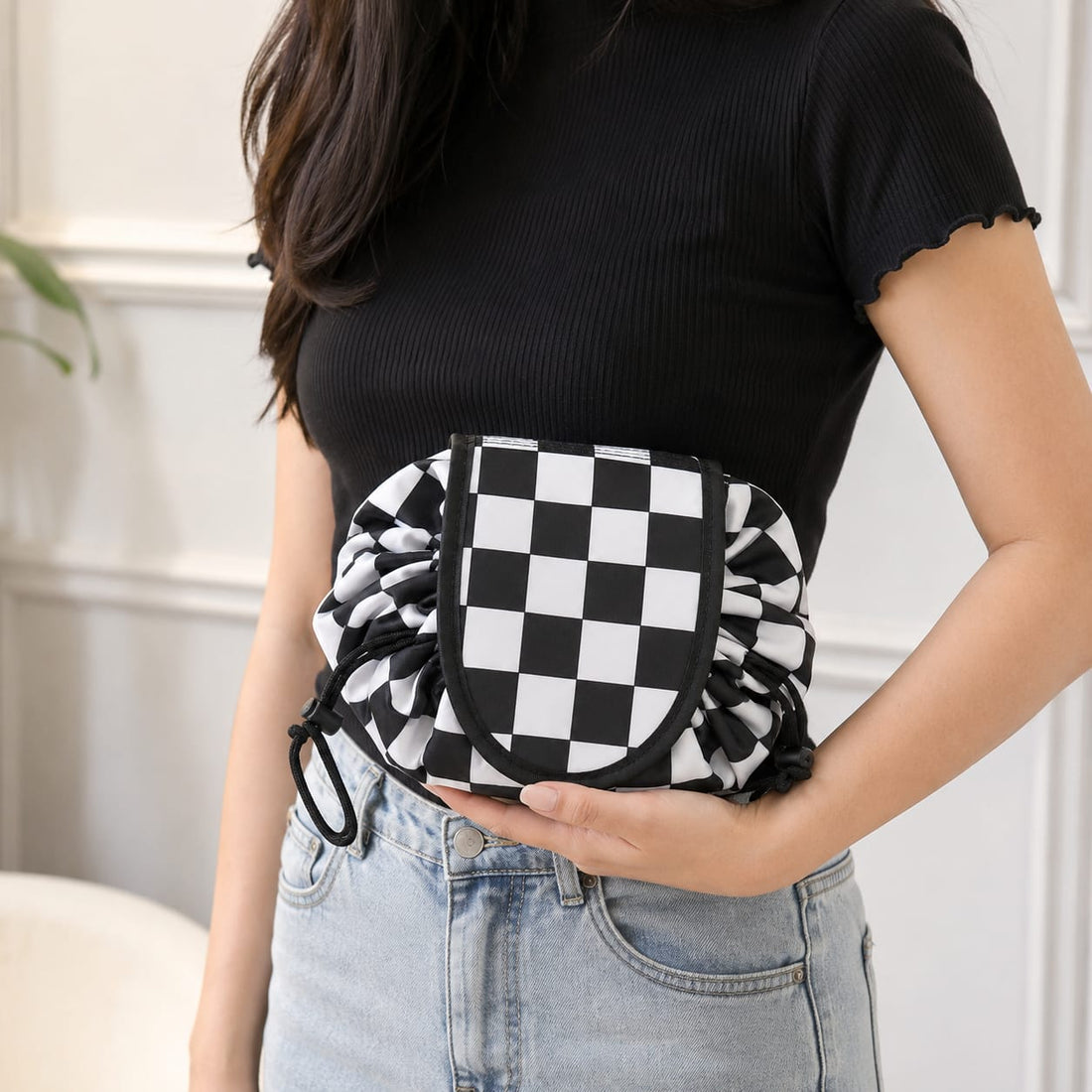 Portable Drawstring Makeup Organizer