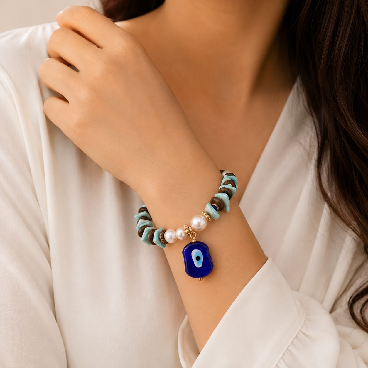 HandCrafted Boho Evil Eye Bracelet