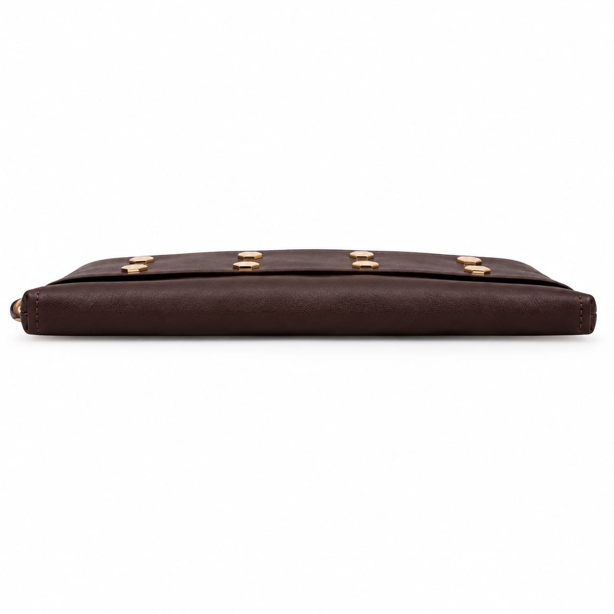 Vintage Clutch Purse Coffee Brown