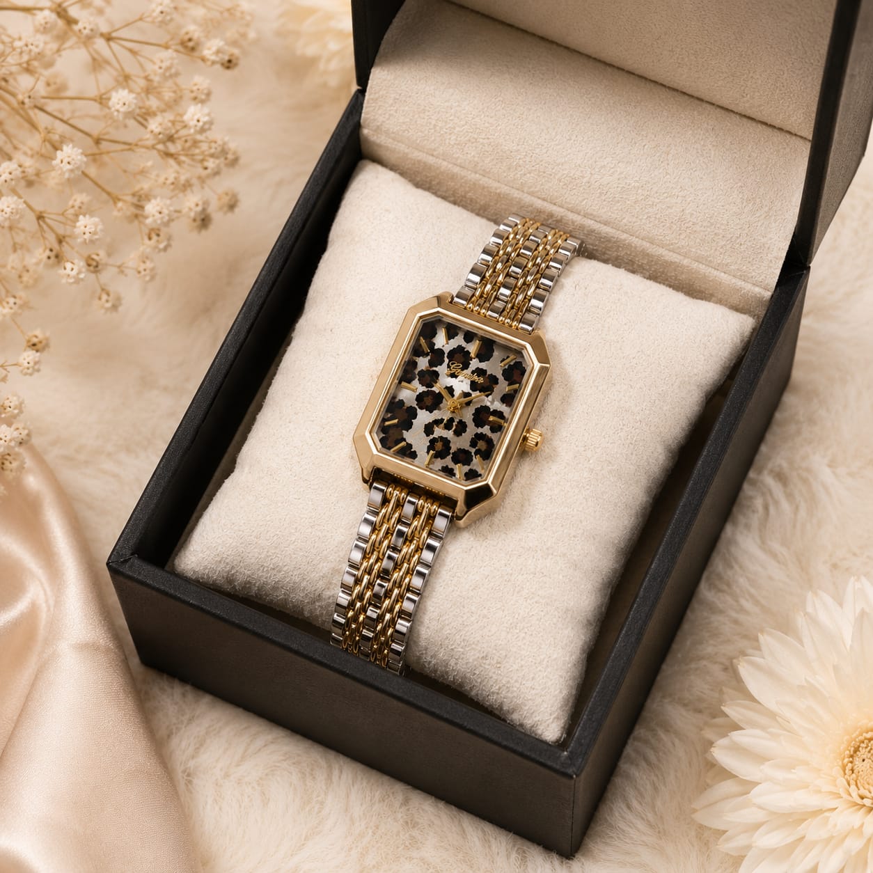 Luxury Wild Chic Leopard Print Dial Watch