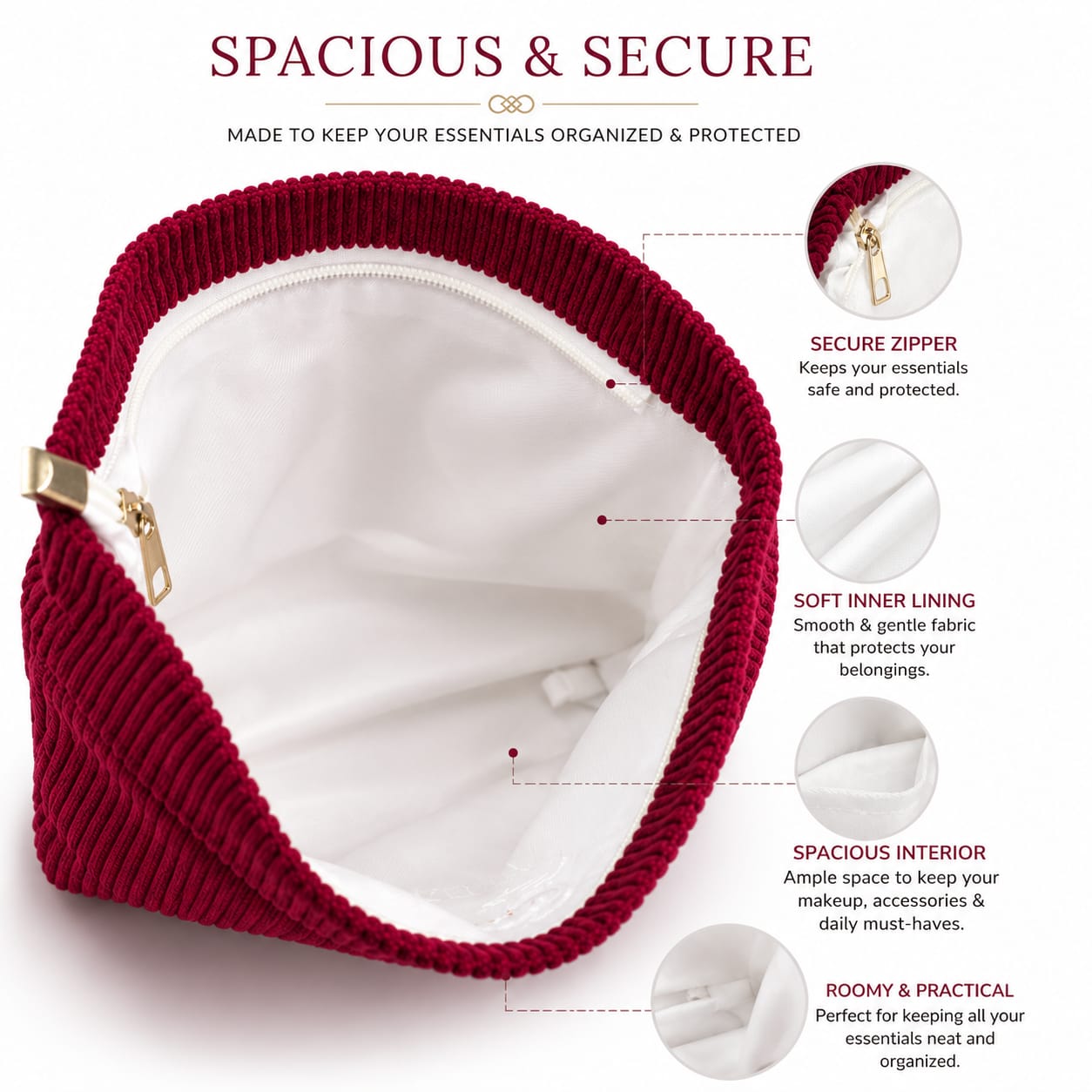 Sanrio Red Hello Kitty Makeup Bag