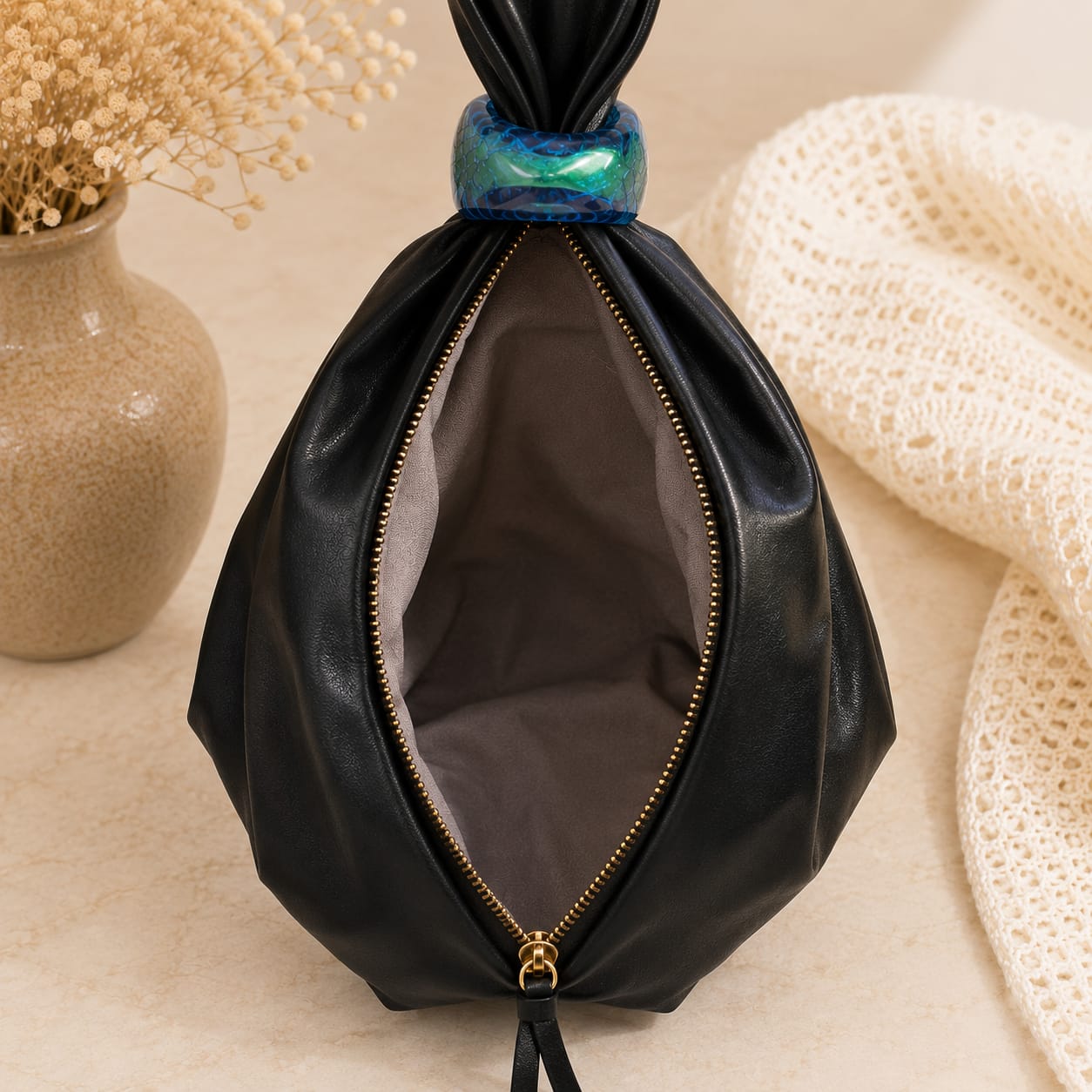 Ancora Design Mini cloud Pleated Bag