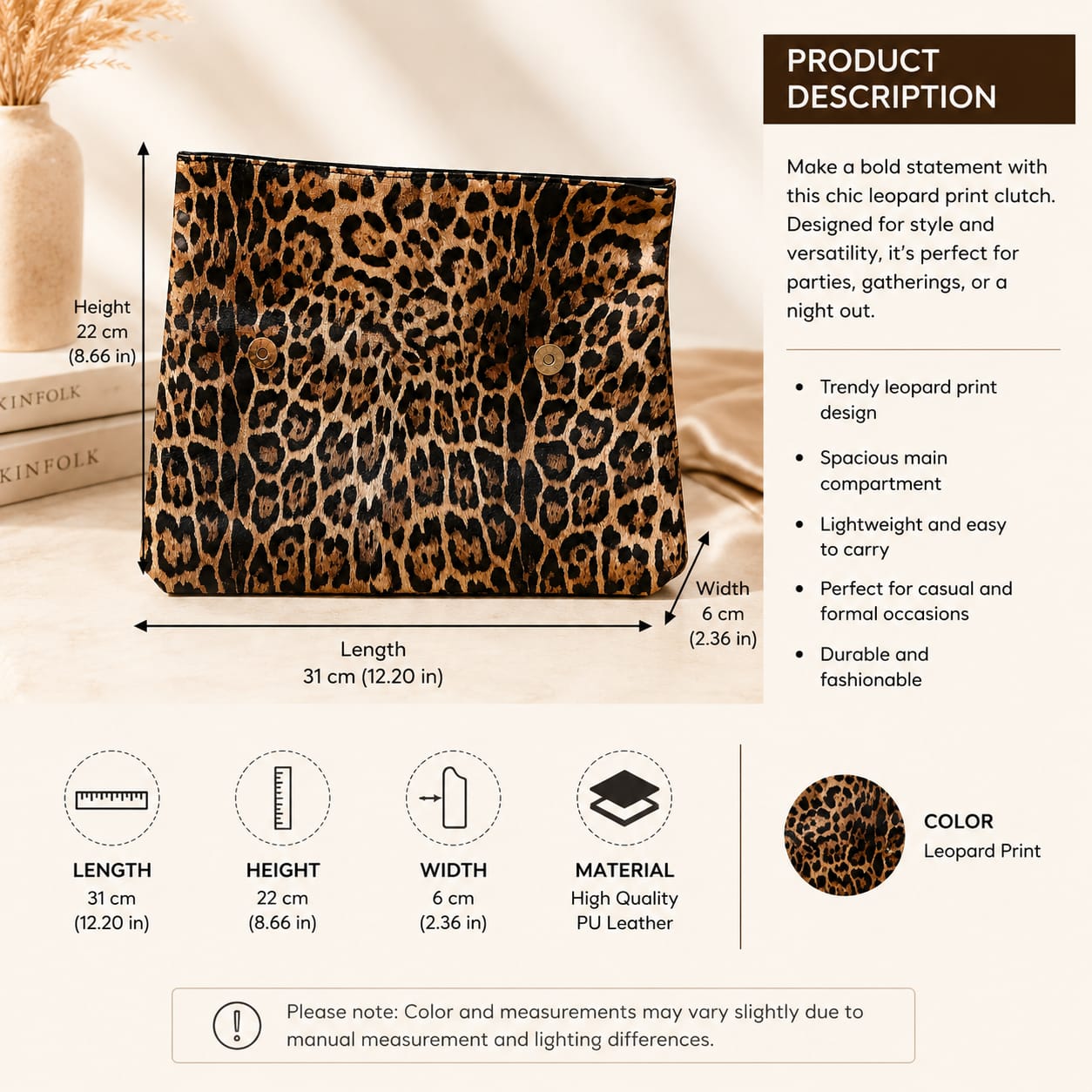 Flap Magnetic Closure small Square Bag