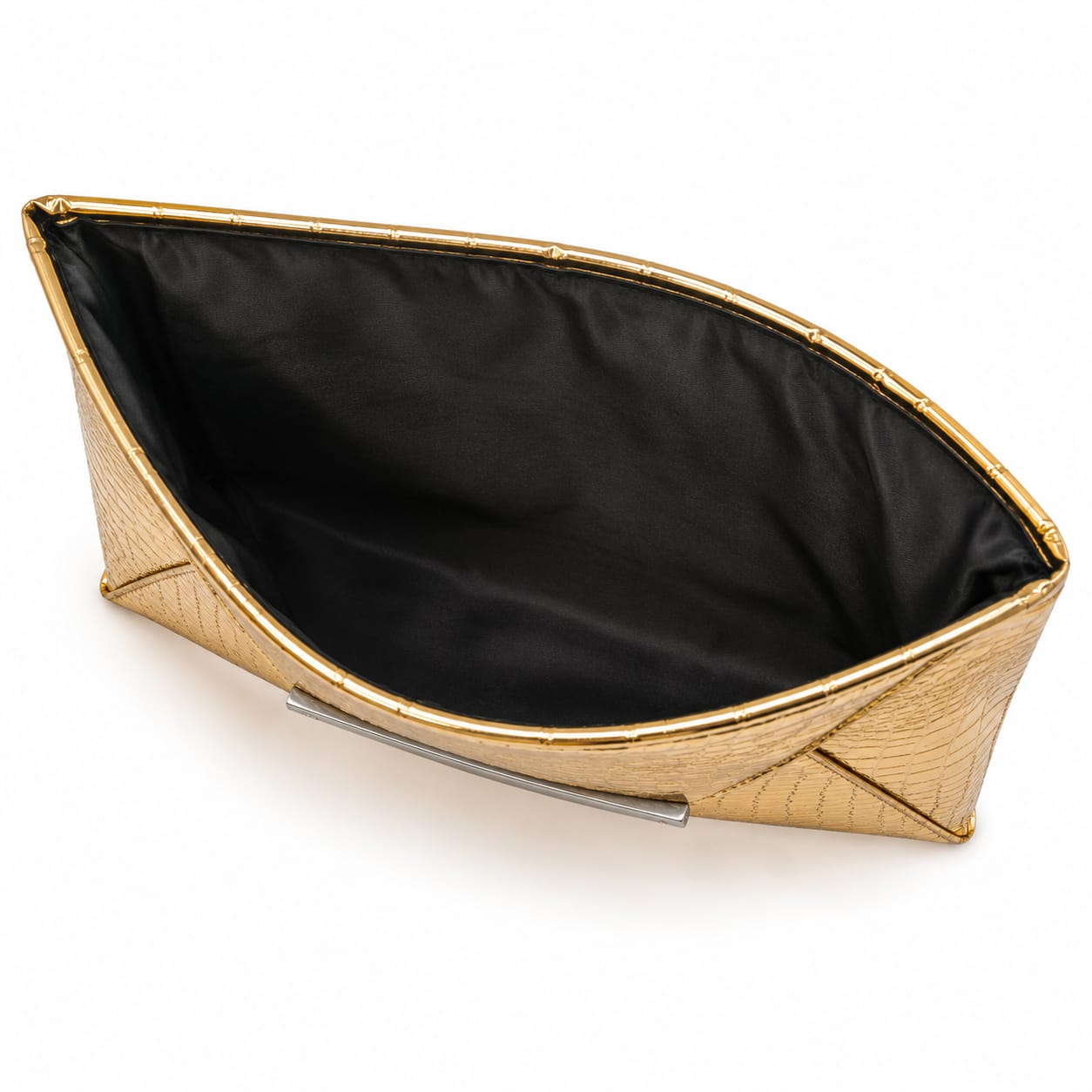Crocodile Print Fashionable PU Clutch