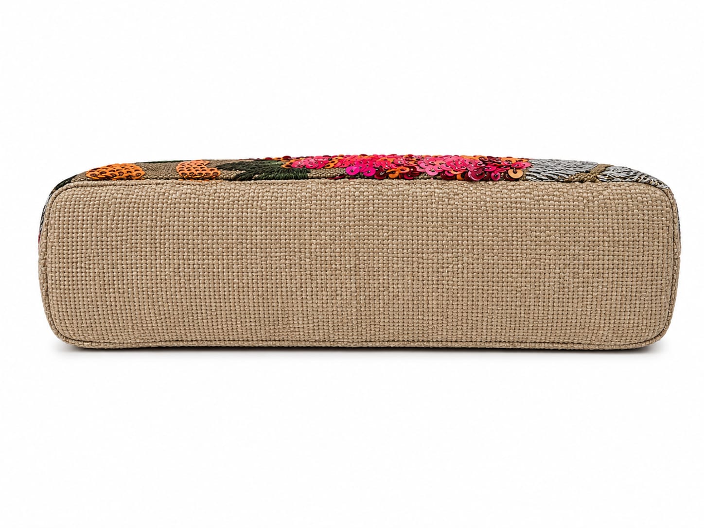 Embroidered Floral Tulle & Sequin Patchwork Retro chic Clutch Bag