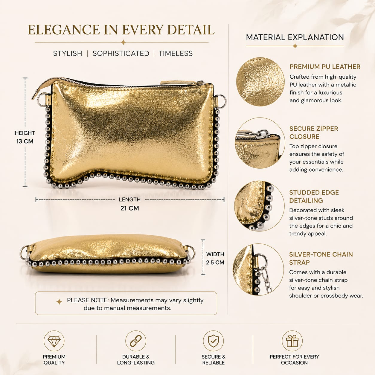 Charming Elegant Cross Body Clutch