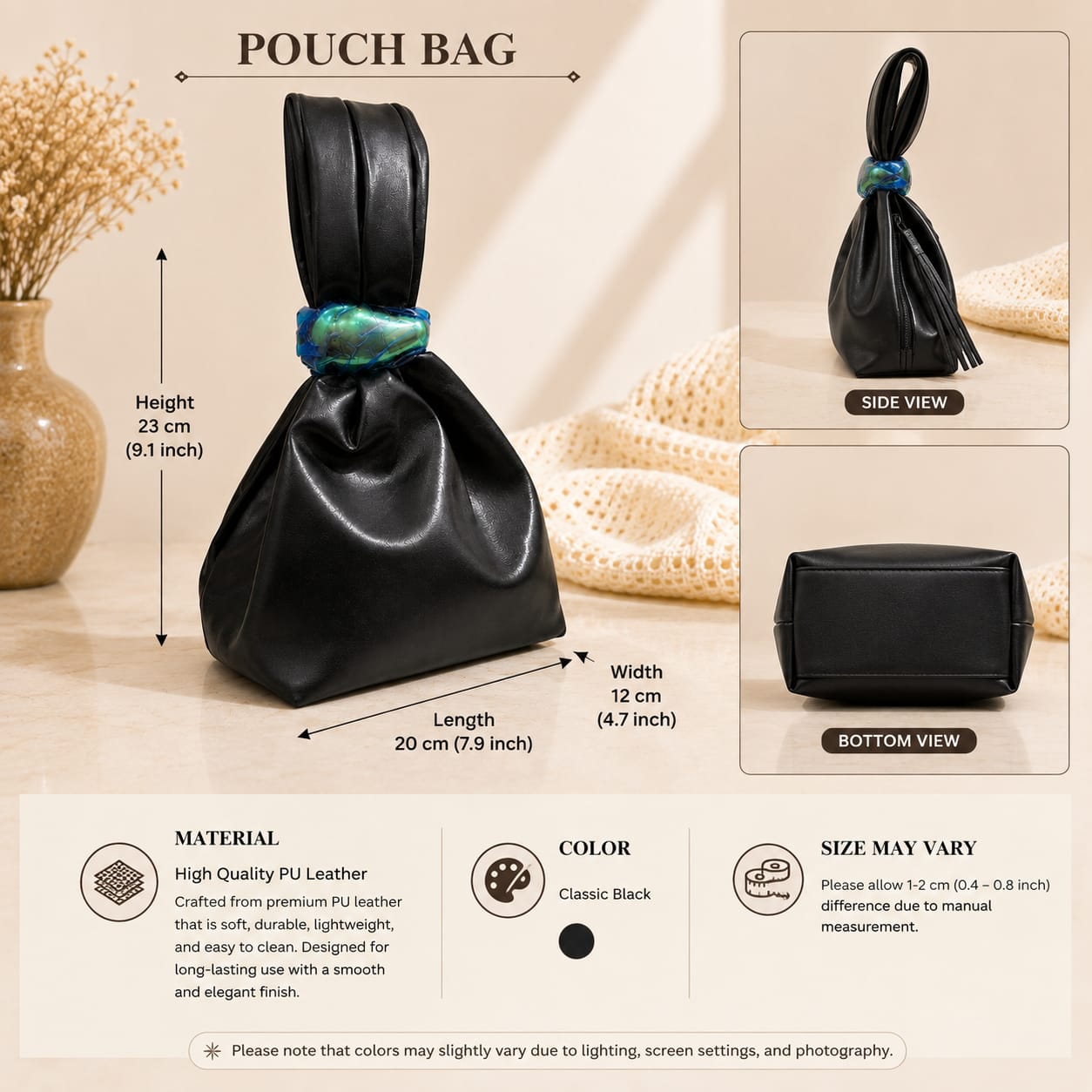 Ancora Design Mini cloud Pleated Bag