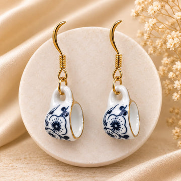 Retro Chinese Style Mini Cup Earrings