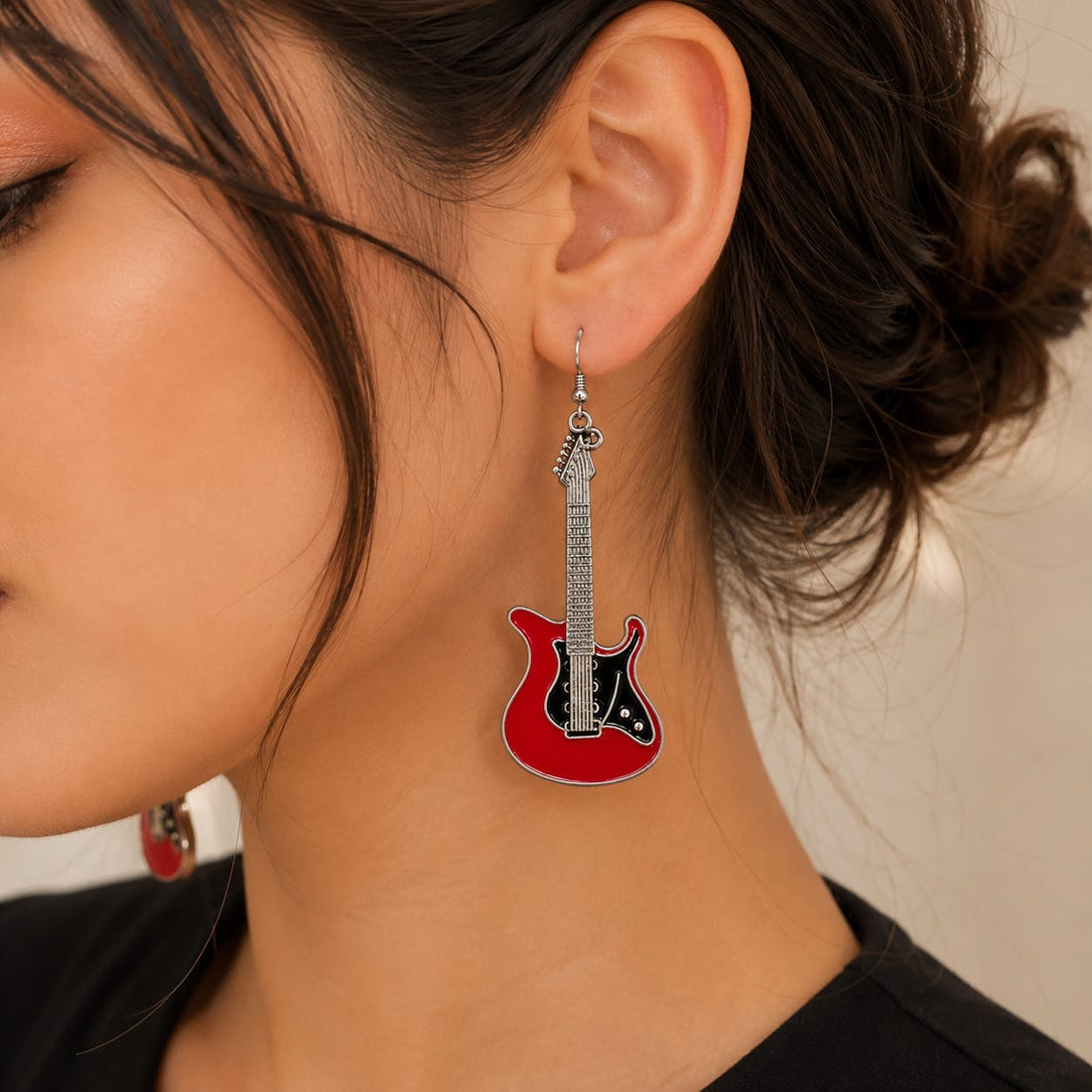 Musical Instrument Drop Earrings